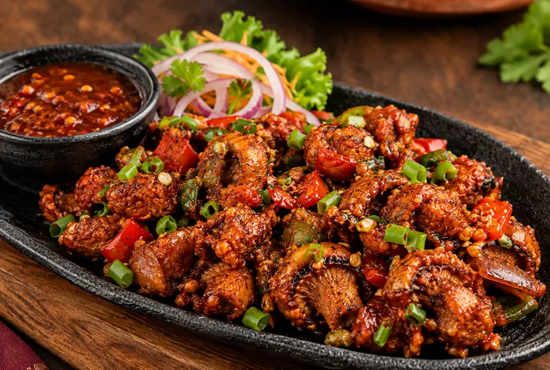 Crispy Chilli Mushroom