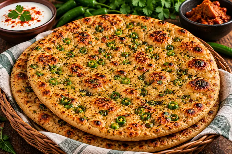 Green Chilli Parantha