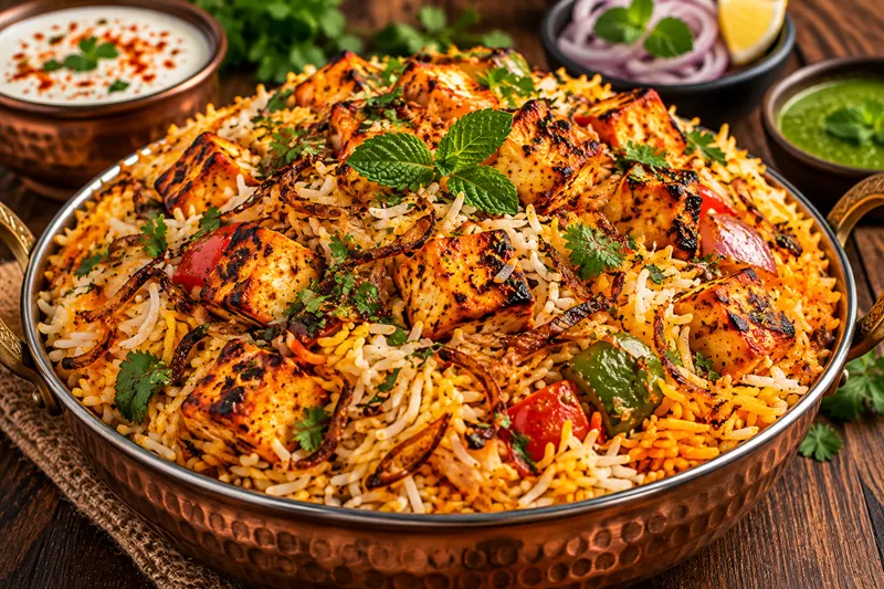 Paneer Tikka Biryani